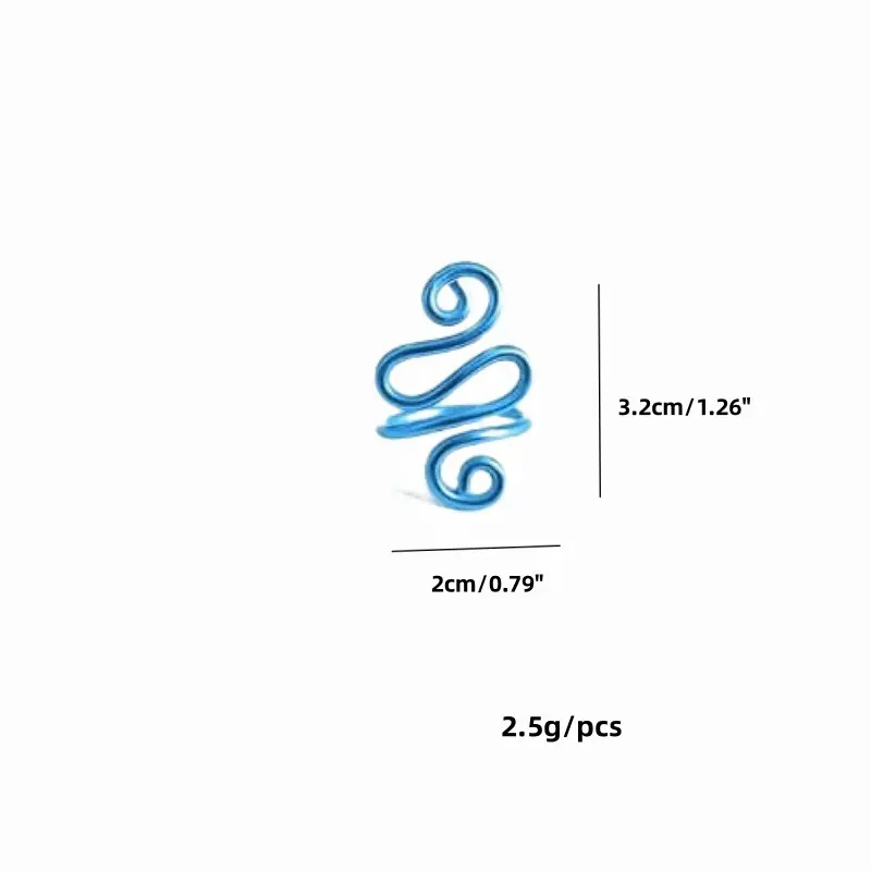 1PCS Knitted Sweater Ring Wrapped Hook Knitted Ring Electrophoretic Color Hook And Thread Auxiliary Ring