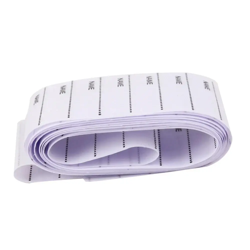 200pcs/pack White Washable Iron on Name Labels Set for Clothes Labels Garment Fabric Tags Marker Sewing Accessories 55*15mm