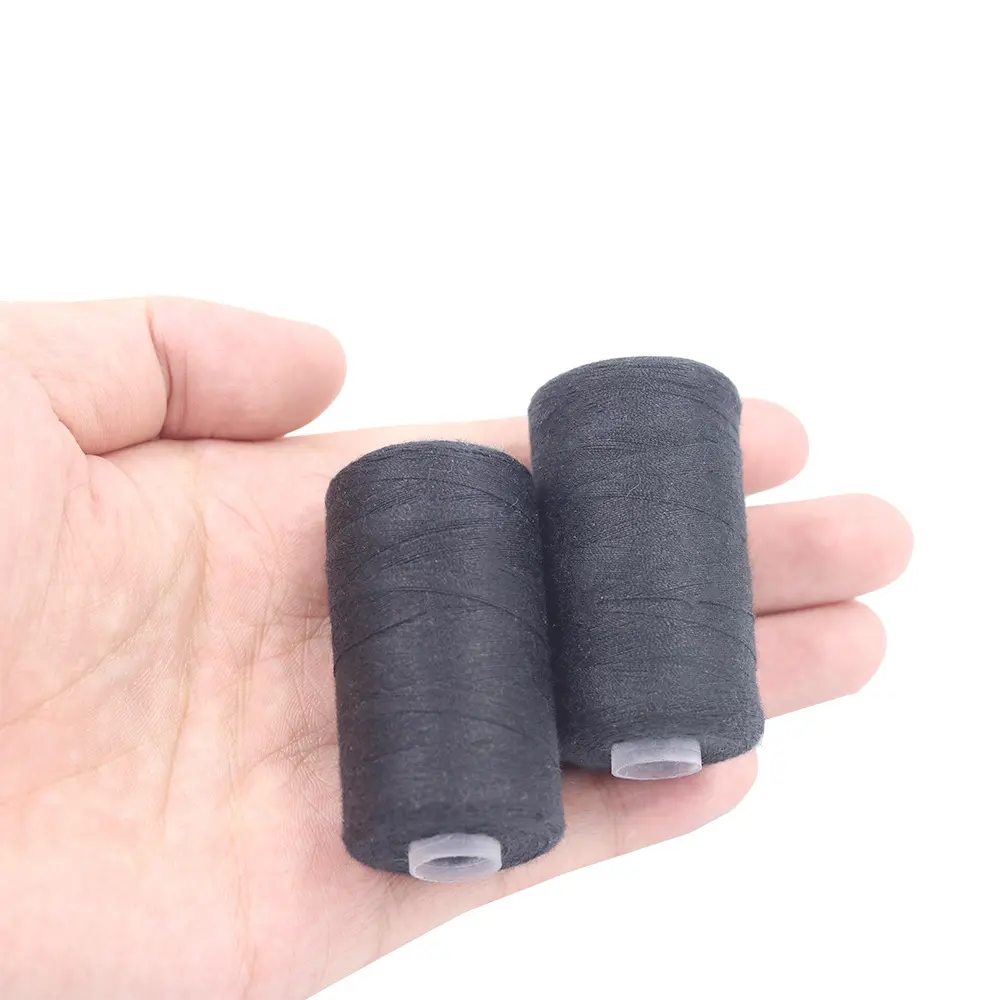 Home Sewing Thread DIY Hand Sewn Black And White Thread 500m 402 Polyester Sewing Thread Material