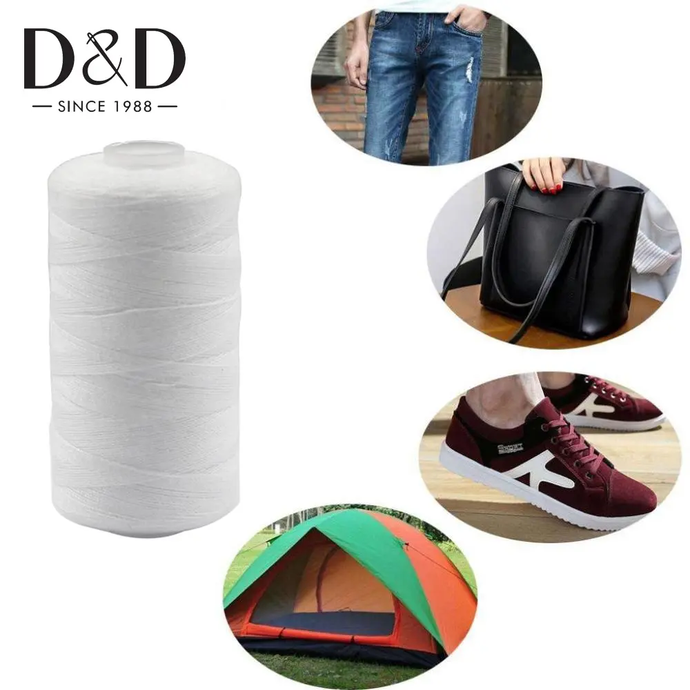 Home Sewing Thread DIY Hand Sewn Black And White Thread 500m 402 Polyester Sewing Thread Material