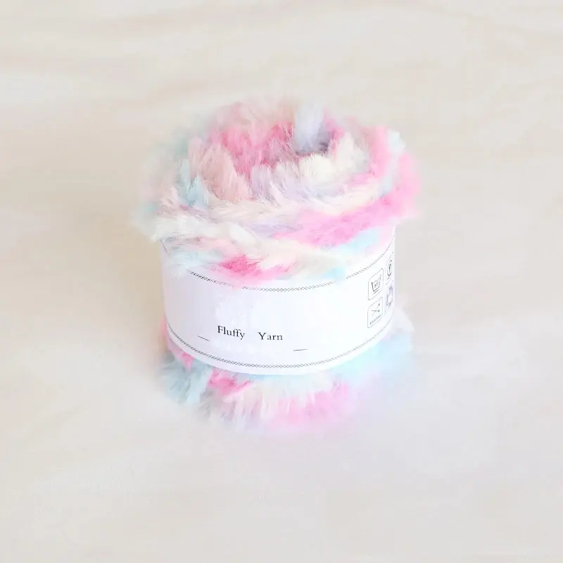 50g Fur Yarn Ball Imitation Rabbit Hair Crochet Hand Woven Hat Scarff DIY Mink Fur Fur Raccoon Fur Yarn