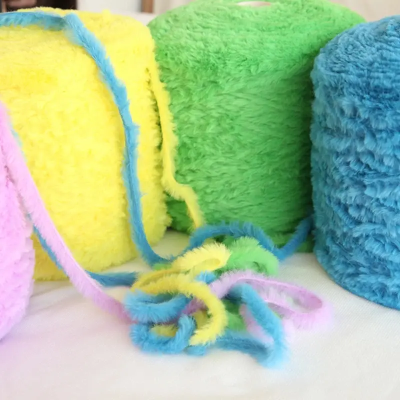 50g Fur Yarn Ball Imitation Rabbit Hair Crochet Hand Woven Hat Scarff DIY Mink Fur Fur Raccoon Fur Yarn
