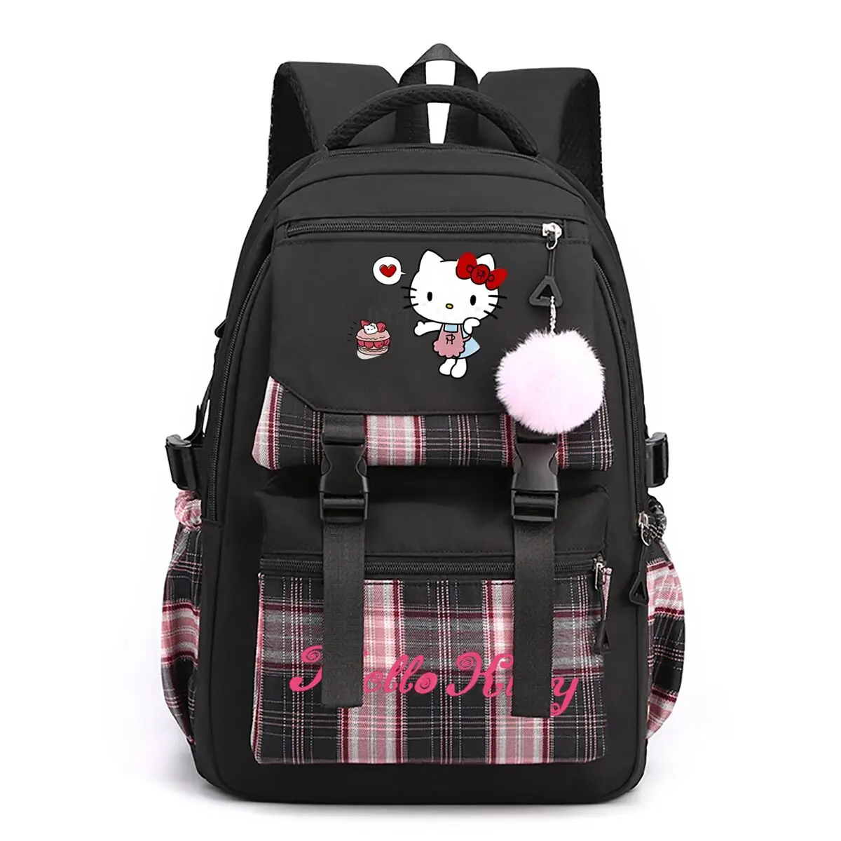 Cute Hello Kitty Schoolbags Children Teeneger Student Backpack School Students Cartoon Hello Kitty Bags Gifts Women Ruckpacks
