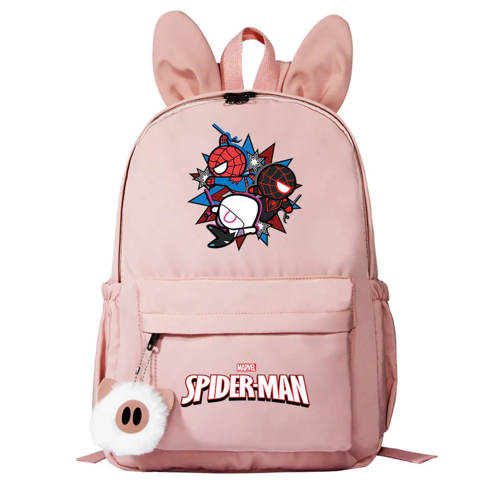 Cute Student Teenager Children Rucksack Kawaii Spiderman Girl Boy Backpack Women School Book Bags Kids Birthday Gift
