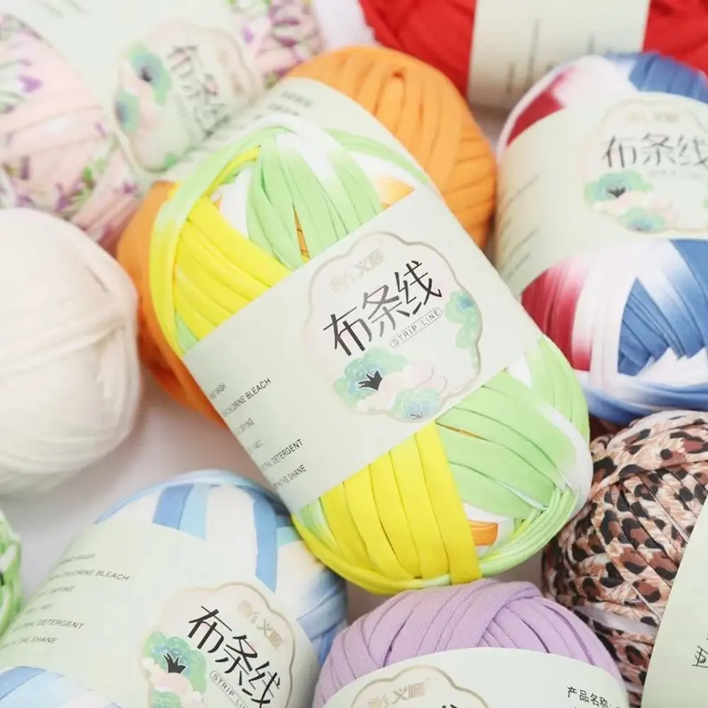Handwoven DIY Crochet Shoe Yarn Crochet Material With High Elasticity And Color Yarn Fabric Thread