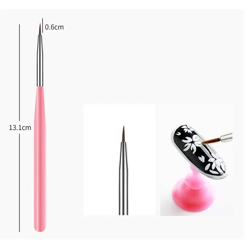 15pcs Pottery Brush Tools Dotting Pattern Dot Pens Brush Acrylic Pen Rocks Ceramics Painting Brush Nail