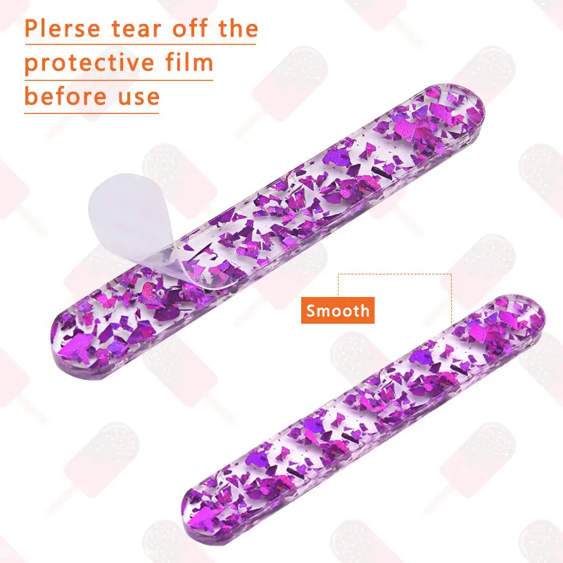 20Pcs Acrylic Ice Cream Sequined Stick Summer New Homemade Popsicle Accessories Reusable Color Mold DIY Kitchen Model Stick