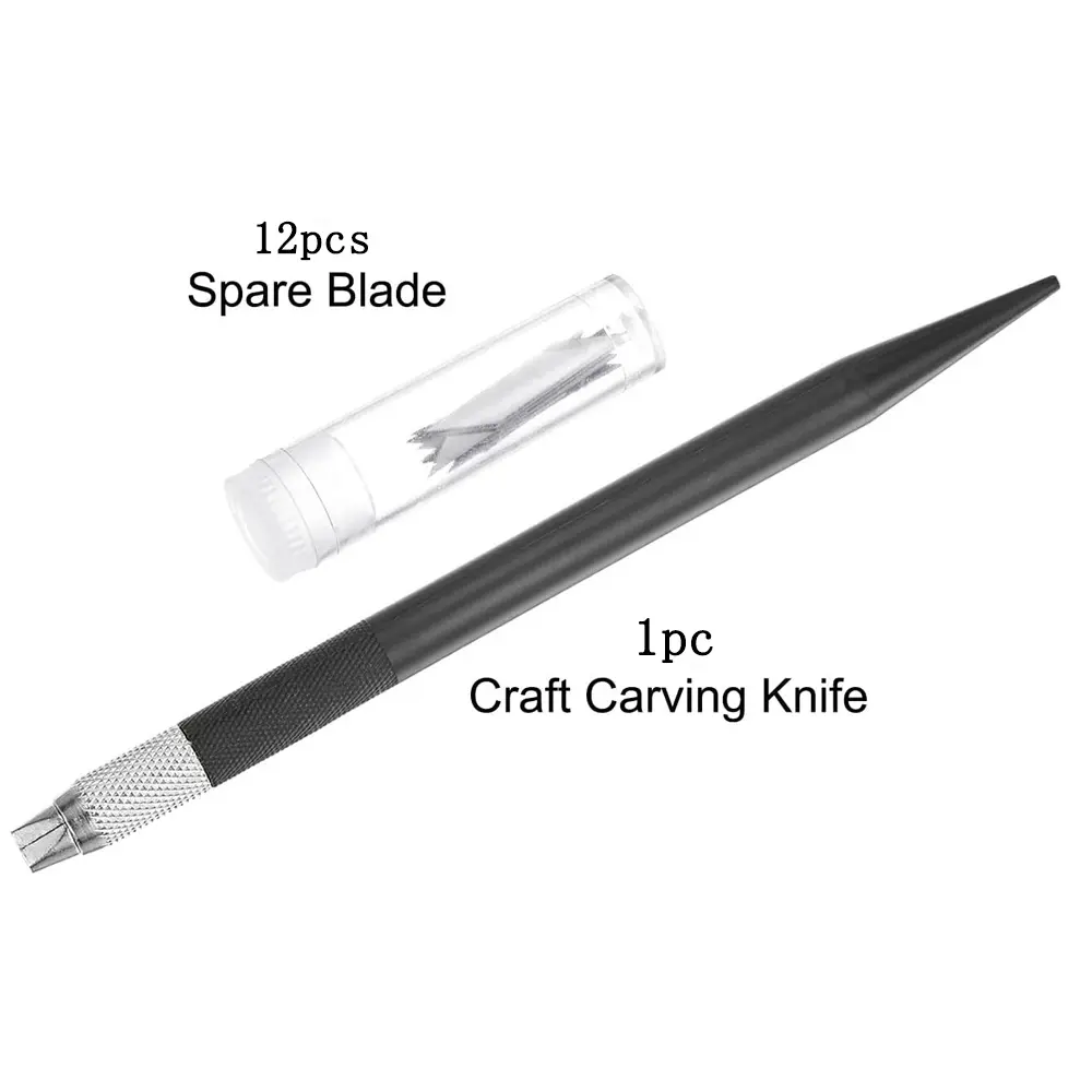 13 Carving Knife Sets Hand Carved Tent Rubber Stamp Paper Cuttings 1 Carving Knife 12 Steel Knives And Blade Storage Boxes