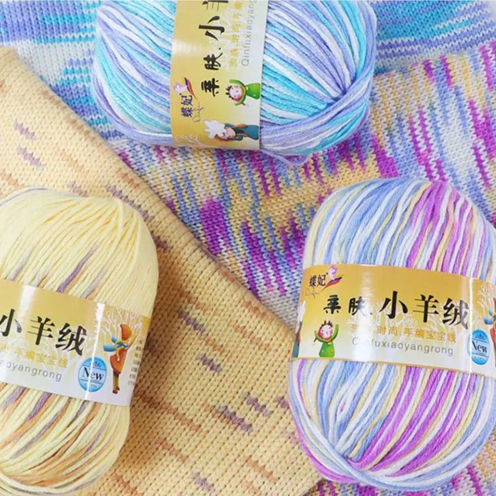 6 Strand Skin Friendly Cashmere Baby Thread Silk Protein Cashmere Hand Knitted Sweater Scarf Thread