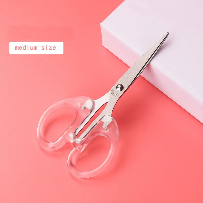 Professional Tailor Crystal Transparent Scissors Stainless Steel Sewing Scissors Embroidery Scissors Tools Office Scissors