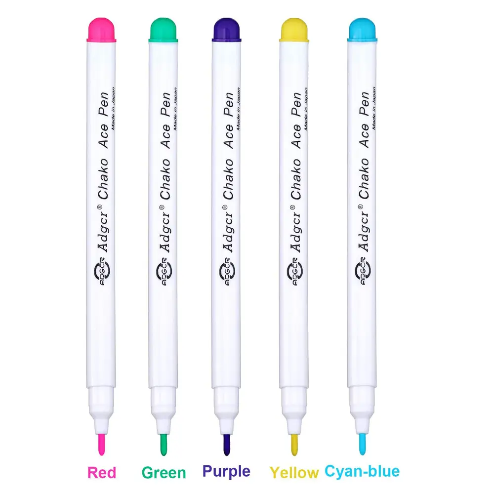 12Pcs Water Soluble Marker Pen DIY Temporary Marking Tool Fabric For Sewing Dressmaking Tailors Marker Pen Erasable Ink Cloth