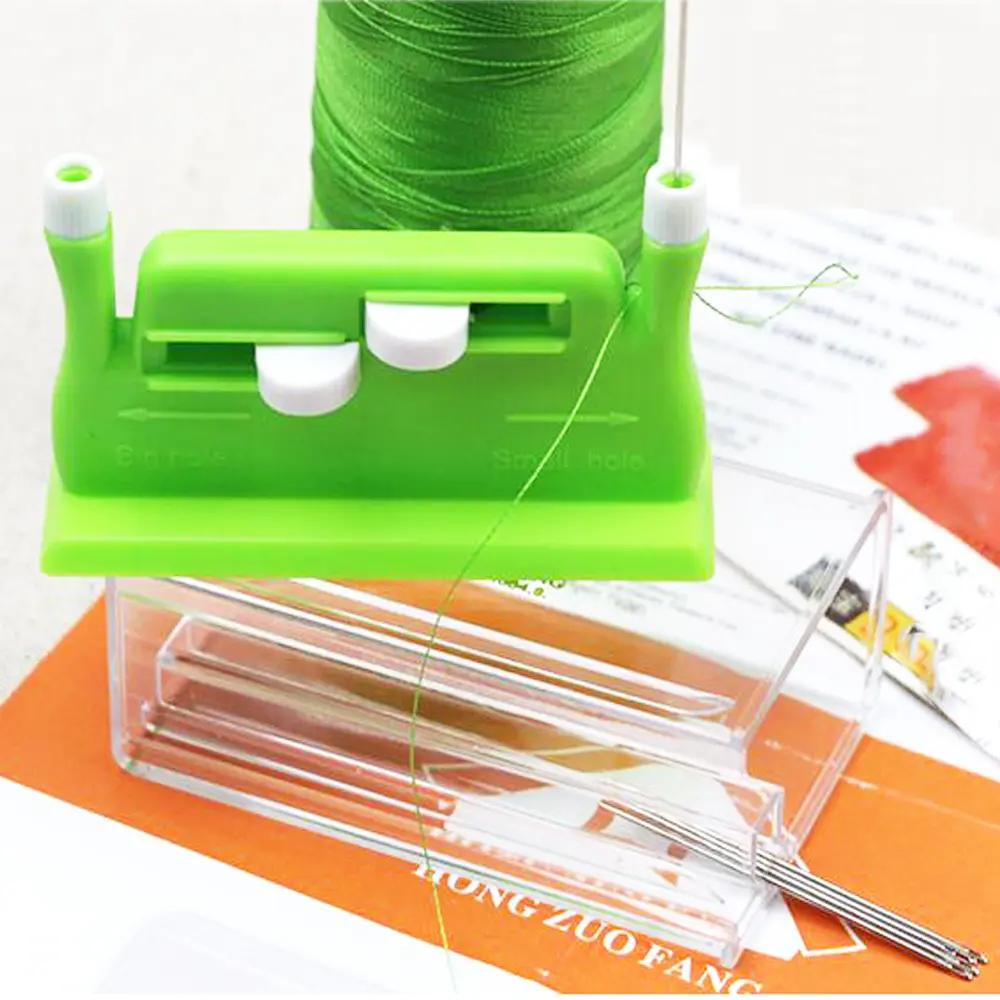 Simple Needle Threader Automatic Double Headed Sewing Tool Elderly Exclusive Artifact Needle Piercing DIY Sewing Parts