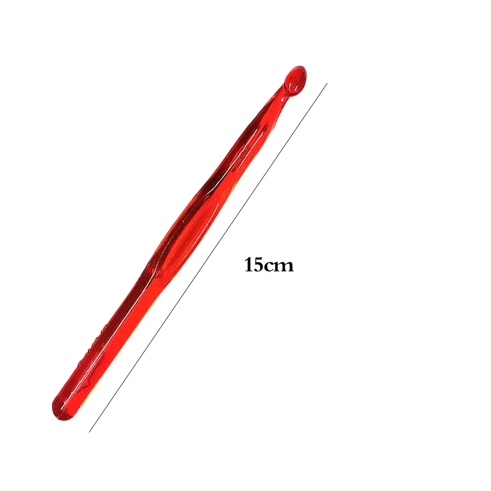 9Pcs Crochet Hook Set Colourful Crochet Hooks 3-12 mm Hook Head for Beginners Ergonomic Plastic Knitting Needles Set