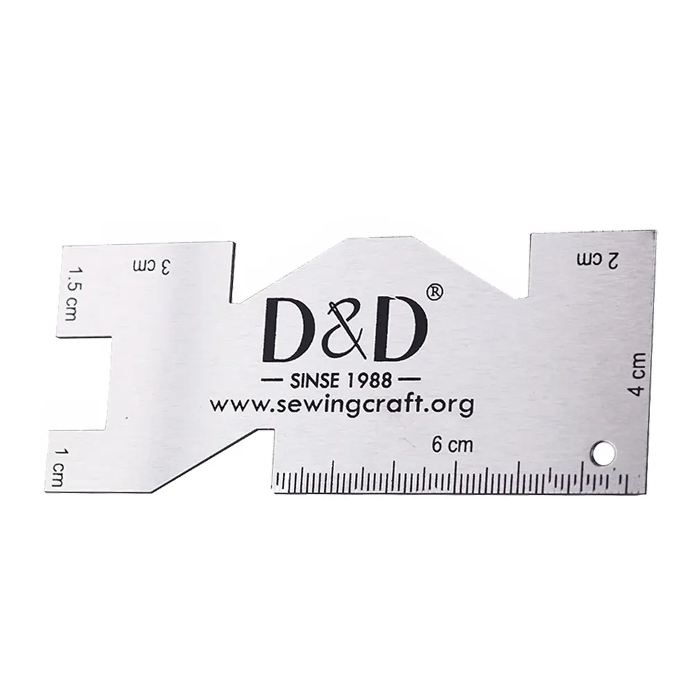 Metal Gauge Measuring Sewing Ruler Sewing Measuring Tool for Knitting Crafting Quilting Sewing Accessories