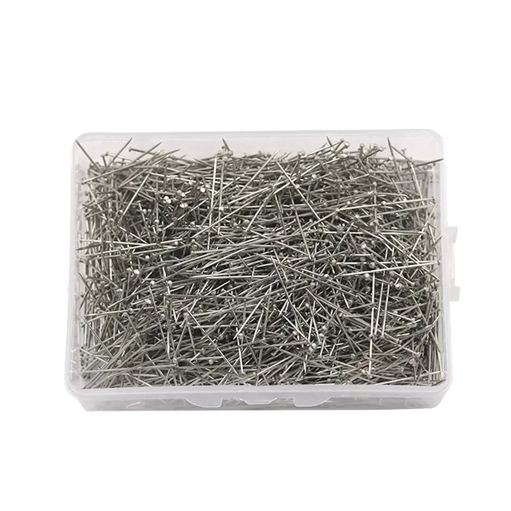 Stainless Steel Dressmaker Straight Quilting Pins Fine Satin Ball Head Pins 26mm for Jewelry Making DIY Sewing Tools
