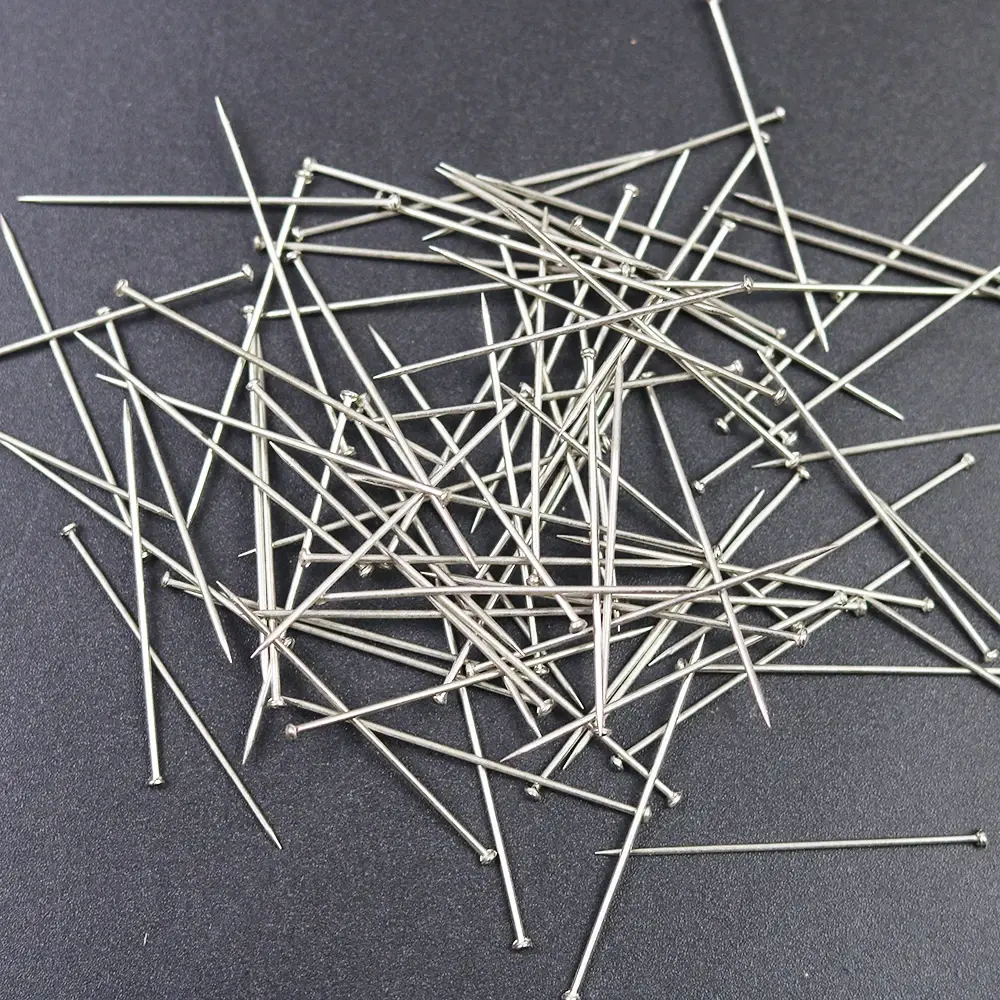 Stainless Steel Dressmaker Straight Quilting Pins Fine Satin Ball Head Pins 26mm for Jewelry Making DIY Sewing Tools
