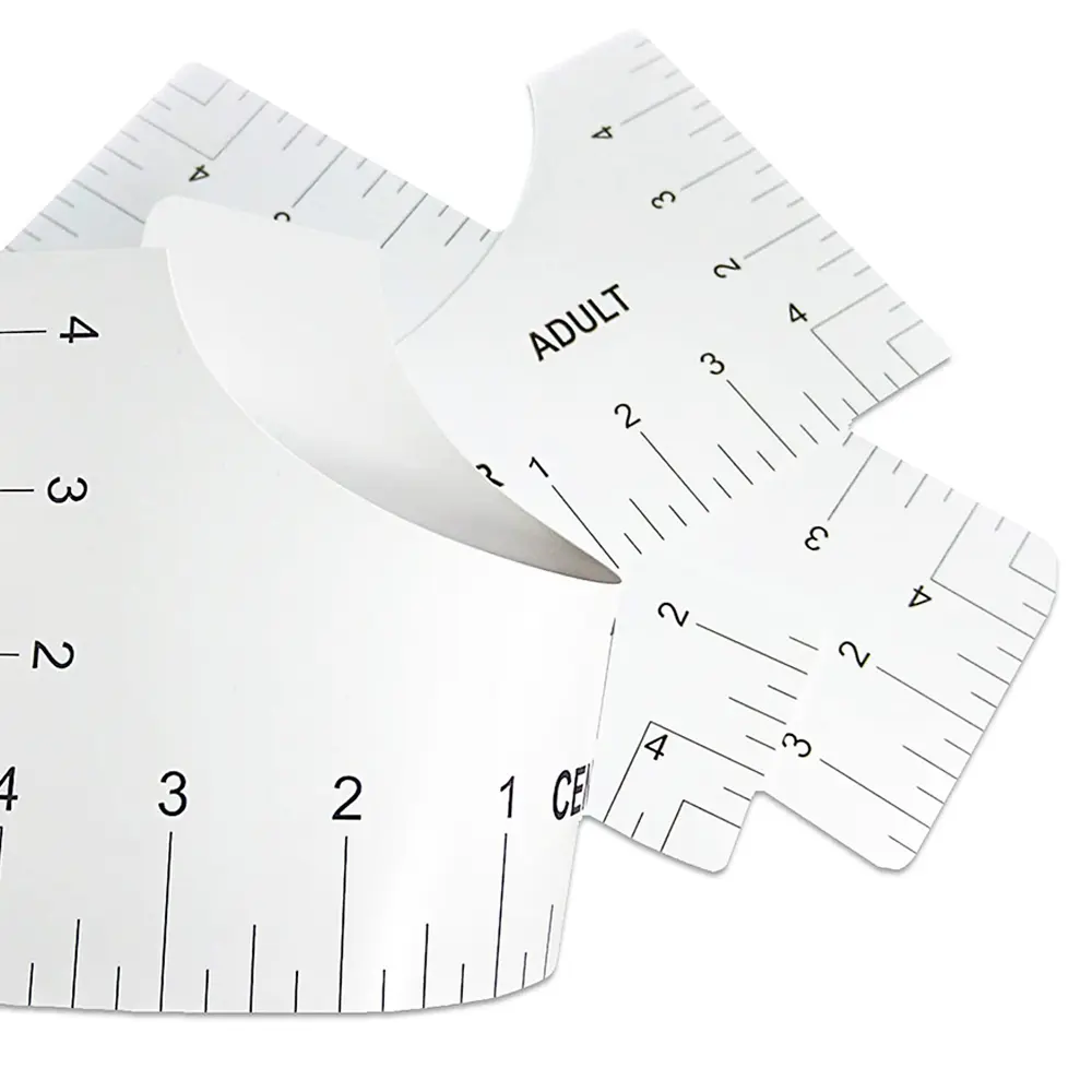 4pcs T-Shirt Ruler Guide Shirt Alignment Tool T-Shirt Alignment Ruler with Clothing Size Chart for Adult Youth Toddler Infant