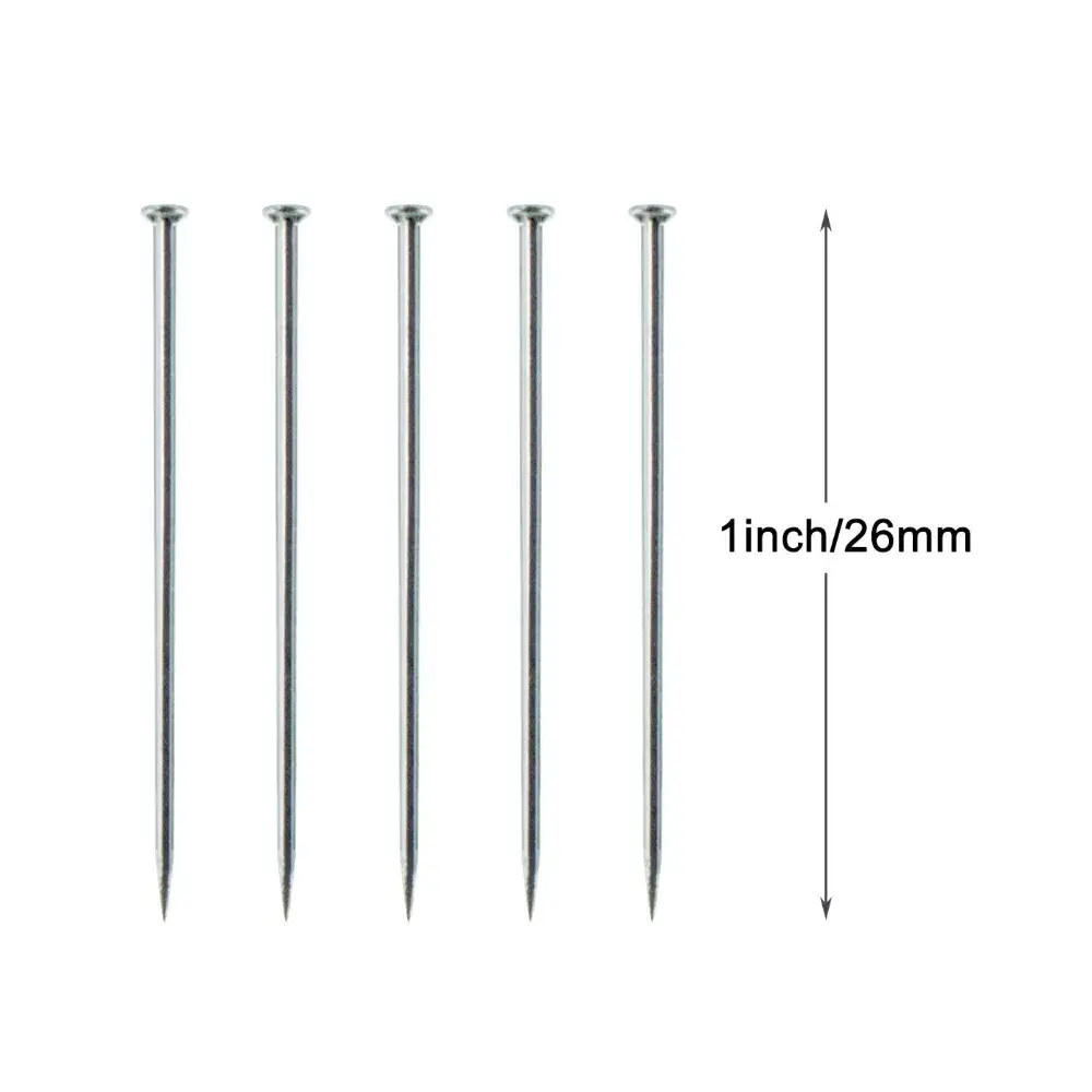 Stainless Steel Dressmaker Straight Quilting Pins Fine Satin Ball Head Pins 26mm for Jewelry Making DIY Sewing Tools