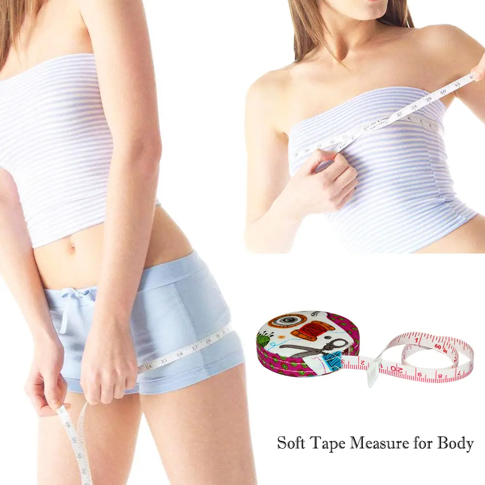 1.5 meter soft ruler for measuring sewing tape, clothing inches, centimeters, mini portable gift plastic leather ruler Clothin