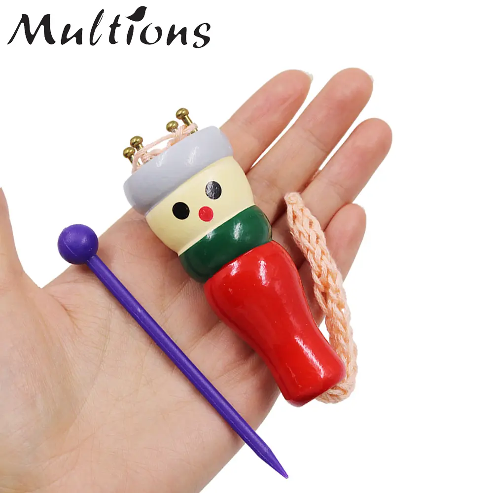 Wood Hand Knitting Doll Dolly Yarn Wool Knitter Hand Painting Rope Braided Maker DIY Knitting Tool Home DIY Accessories