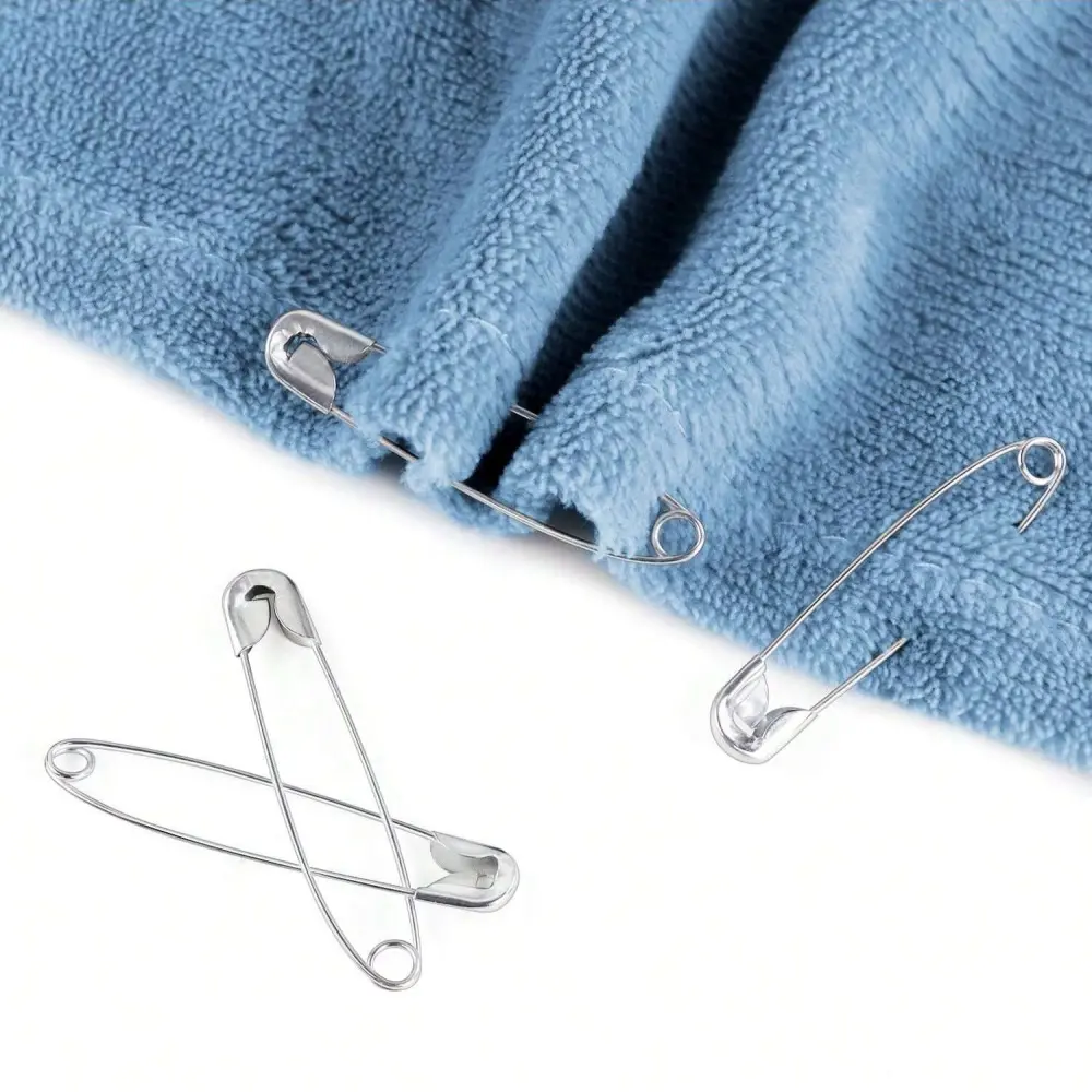 150Pcs High Quality Stainless Steel Safety Pins DIY Sewing Tools Accessory Needles Large Safety Pin Small Brooch 19/22/28/38mm