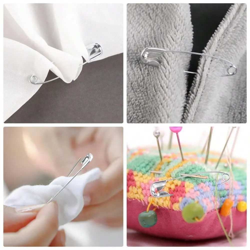 150Pcs High Quality Stainless Steel Safety Pins DIY Sewing Tools Accessory Needles Large Safety Pin Small Brooch 19/22/28/38mm