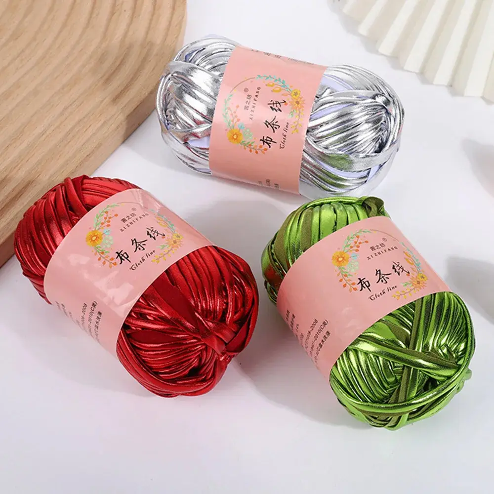 Fashionable And Personalized Fabric Thread Illusion Yarn Hand Woven DIY Hand Woven Seat Cushion Thread Carpet Thread