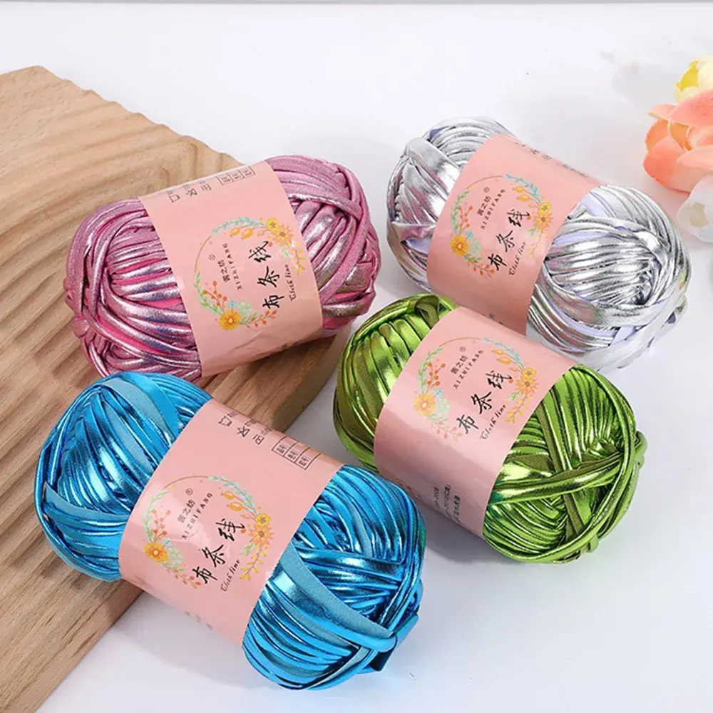 Fashionable And Personalized Fabric Thread Illusion Yarn Hand Woven DIY Hand Woven Seat Cushion Thread Carpet Thread