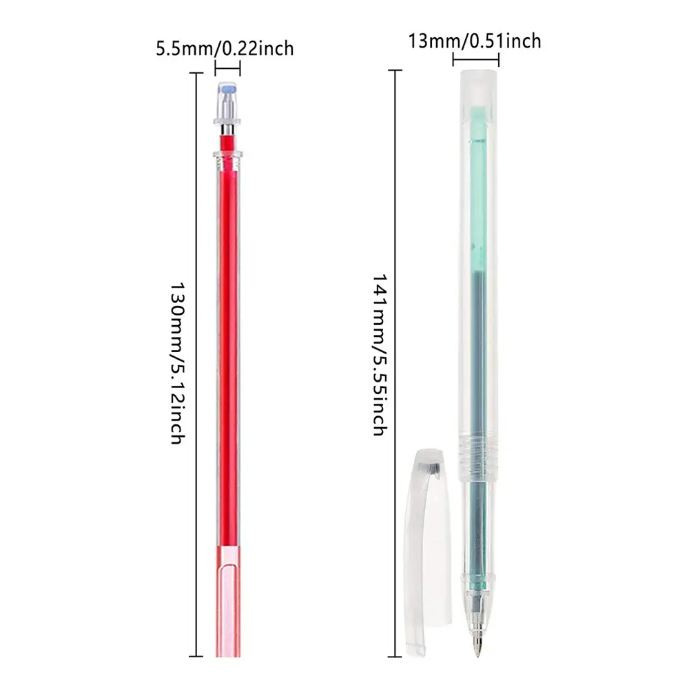 40pcs Embroider Water Soluble Refill Erasability Marking Pen Quilting Arts Crafts Fabric Sewing Pen DIY Marking Tool