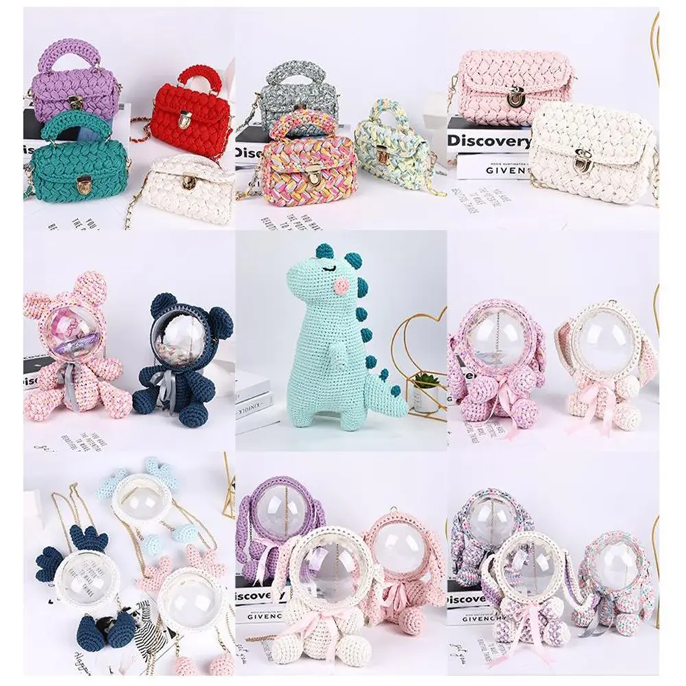 Fashionable And Personalized Fabric Thread Illusion Yarn Hand Woven DIY Hand Woven Seat Cushion Thread Carpet Thread