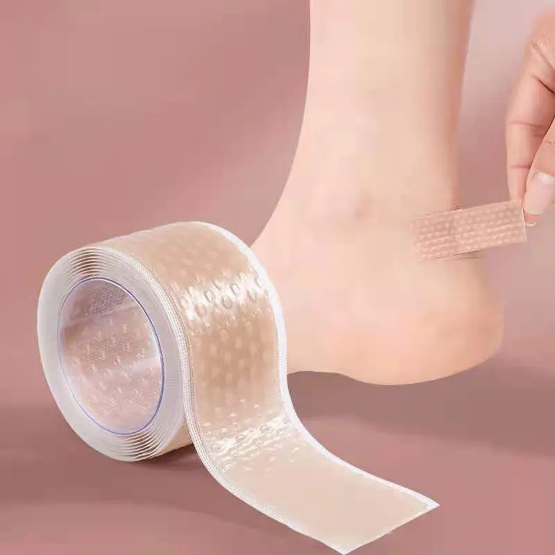 2*100cm Gel Heel Protector Foot Patches Adhesive Blister Pads Heel Liner Shoes Stickers For Relief Pain Foot Care Cushion