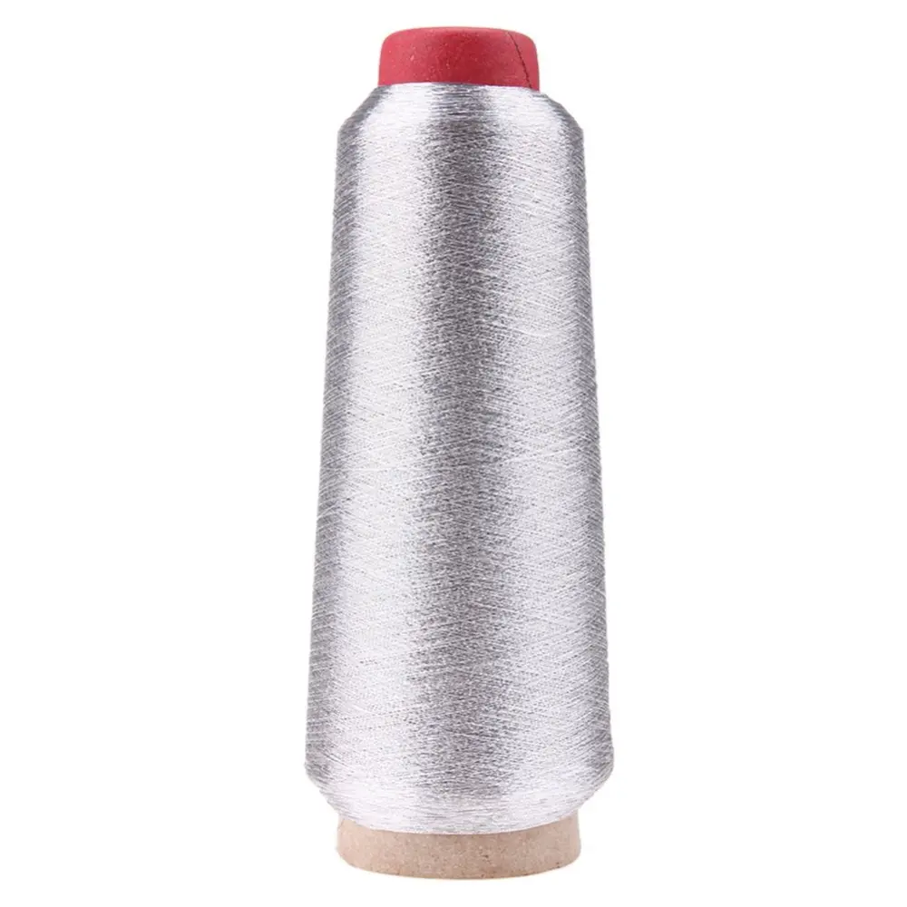 Metallic Thread Embroidery Gold Silver Machine Embroidery Threads Polyester Sewing Thread Spools for Embroidery