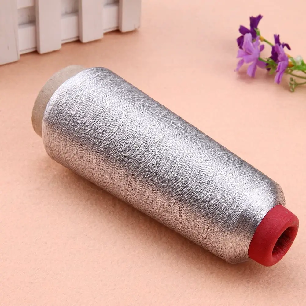 Metallic Thread Embroidery Gold Silver Machine Embroidery Threads Polyester Sewing Thread Spools for Embroidery