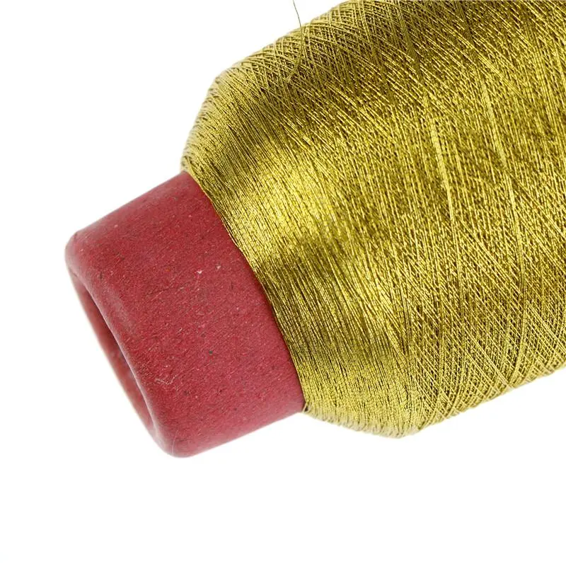 Metallic Thread Embroidery Gold Silver Machine Embroidery Threads Polyester Sewing Thread Spools for Embroidery