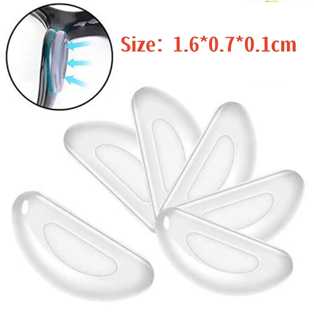10/20pcs Silicone Non-slip Nose Pads Light Eyeglasses Nose Support Tightly Fitting Silicone Glasses Nasal Holder Accessories