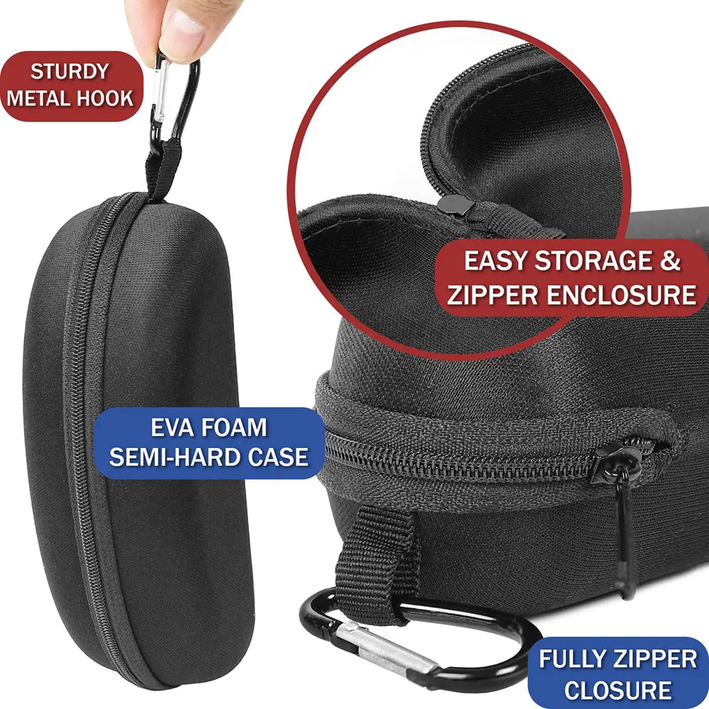 1Pc Sunglasses Sunglasses Men's Women's Storage Box Portable Anti-Stress Travel Zipper Eyeglasses Frame Glasses Case