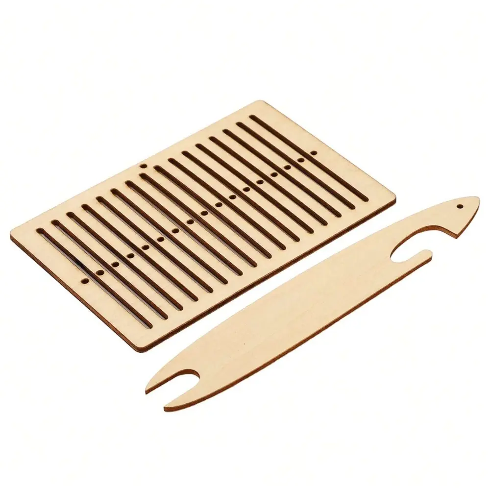 2 Pcs Wooden Weaving Kit Weaving Loom Wooden Belt Weaving Weaving Tools for Bracelet Bag Belt Camera Strap