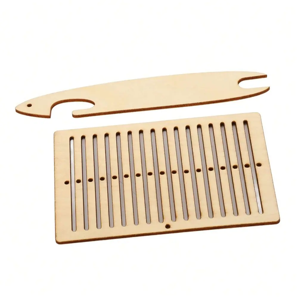 2 Pcs Wooden Weaving Kit Weaving Loom Wooden Belt Weaving Weaving Tools for Bracelet Bag Belt Camera Strap