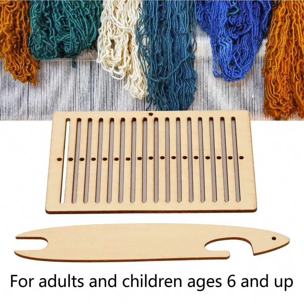 2 Pcs Wooden Weaving Kit Weaving Loom Wooden Belt Weaving Weaving Tools for Bracelet Bag Belt Camera Strap
