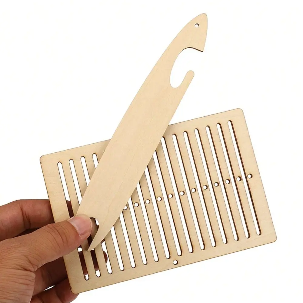 2 Pcs Wooden Weaving Kit Weaving Loom Wooden Belt Weaving Weaving Tools for Bracelet Bag Belt Camera Strap