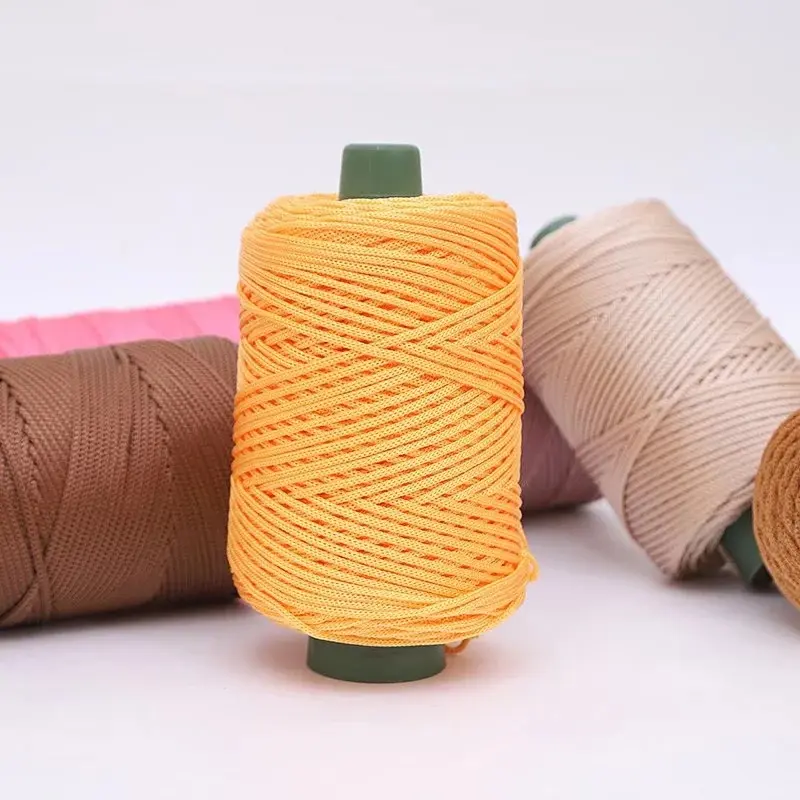 Light Weight Ice Hemp Thread Thick Hollow Thread Ice Silk Thread Handmade Woven Crochet Bag Cushion Summer Cool Sun Hat Thread