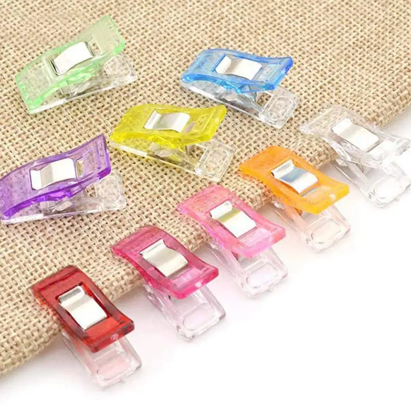50/100Pcs Sewing Clip Plastic Craft Weaving Positioning Clip Multifunctional Clothing Cloth Positioning Tool DIY Sewing Parts