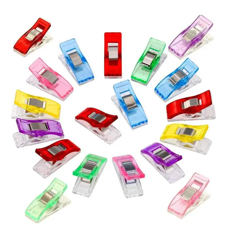 50/100Pcs Sewing Clip Plastic Craft Weaving Positioning Clip Multifunctional Clothing Cloth Positioning Tool DIY Sewing Parts