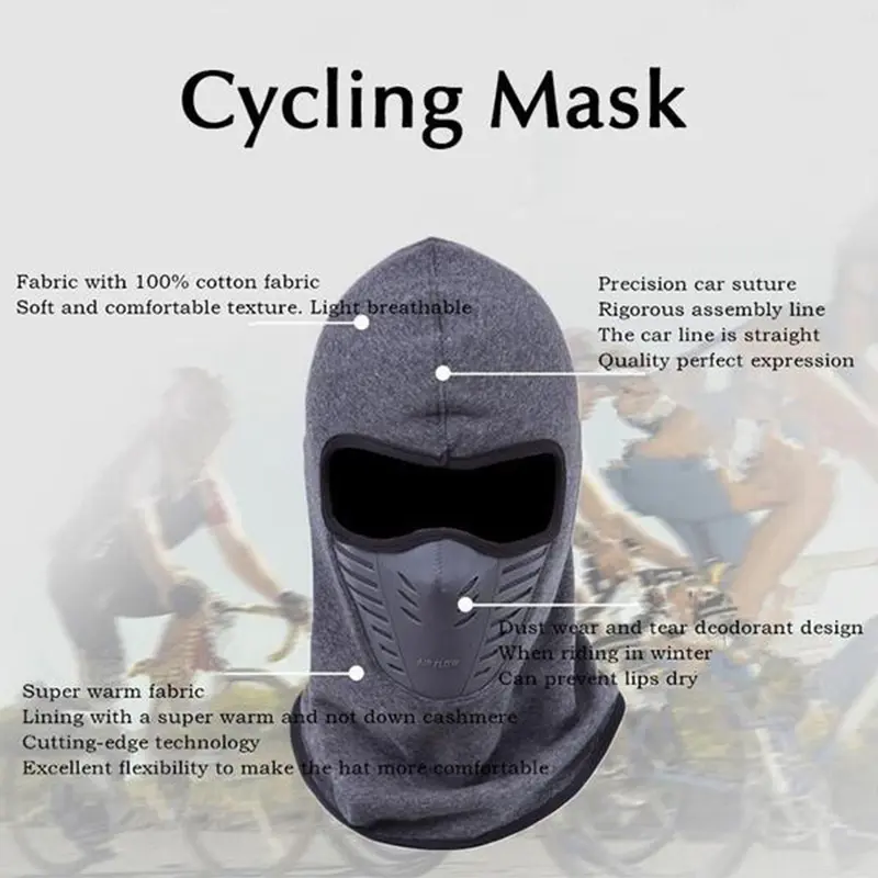 New Winter Windproof Warm Face Mask Balaclava Beanies Helmet Sports Motorcycle Cycling Skiing Unisex