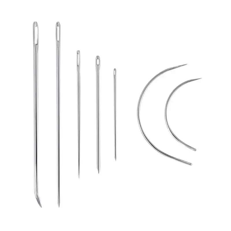 15pcs Leather Craft Sewing Kit Waxed Thread Hand Quilting Needles Sewing Awl Leather Repairing Tools Beginner