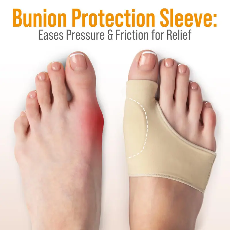 1Pair Toe Separator Hallux Valgus Bunion Corrector Pain Relief Feet Bone Thumb Adjuster Regulator Sock Feet Care Tool