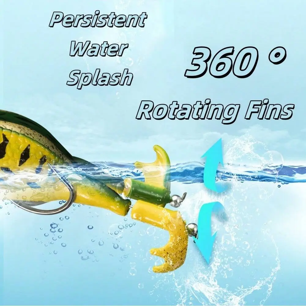 5pcs/box Frog Lure Bass Trout Fishing Lures Kit Set Realistic Prop Frog Soft Swimbait Floating Bait with Weedless Hooks for Fres