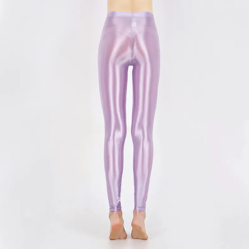 Summer Glossy Thin High Waist Seamless Women Yoga Leggings Plus Size Workout Pants for Gym Trousers Tight Bottoms Hot Sale