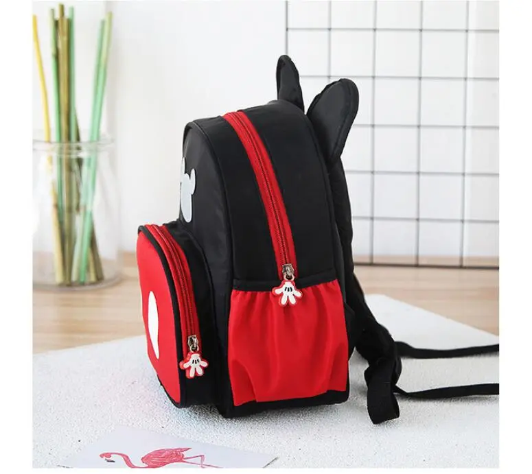 2024 Disney Mickey&Minnie Children Schoolbag Kids Backpack Kindergarten School Bags Baby Girls Boys Backpacks