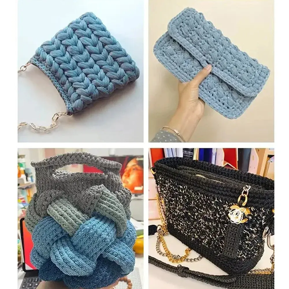 Explosive Flash Gold and Silver Silk Cloth Slim Light and Thin DIY Handwoven Small Fragrant Wind Bag Hook Shoe Material Yarn